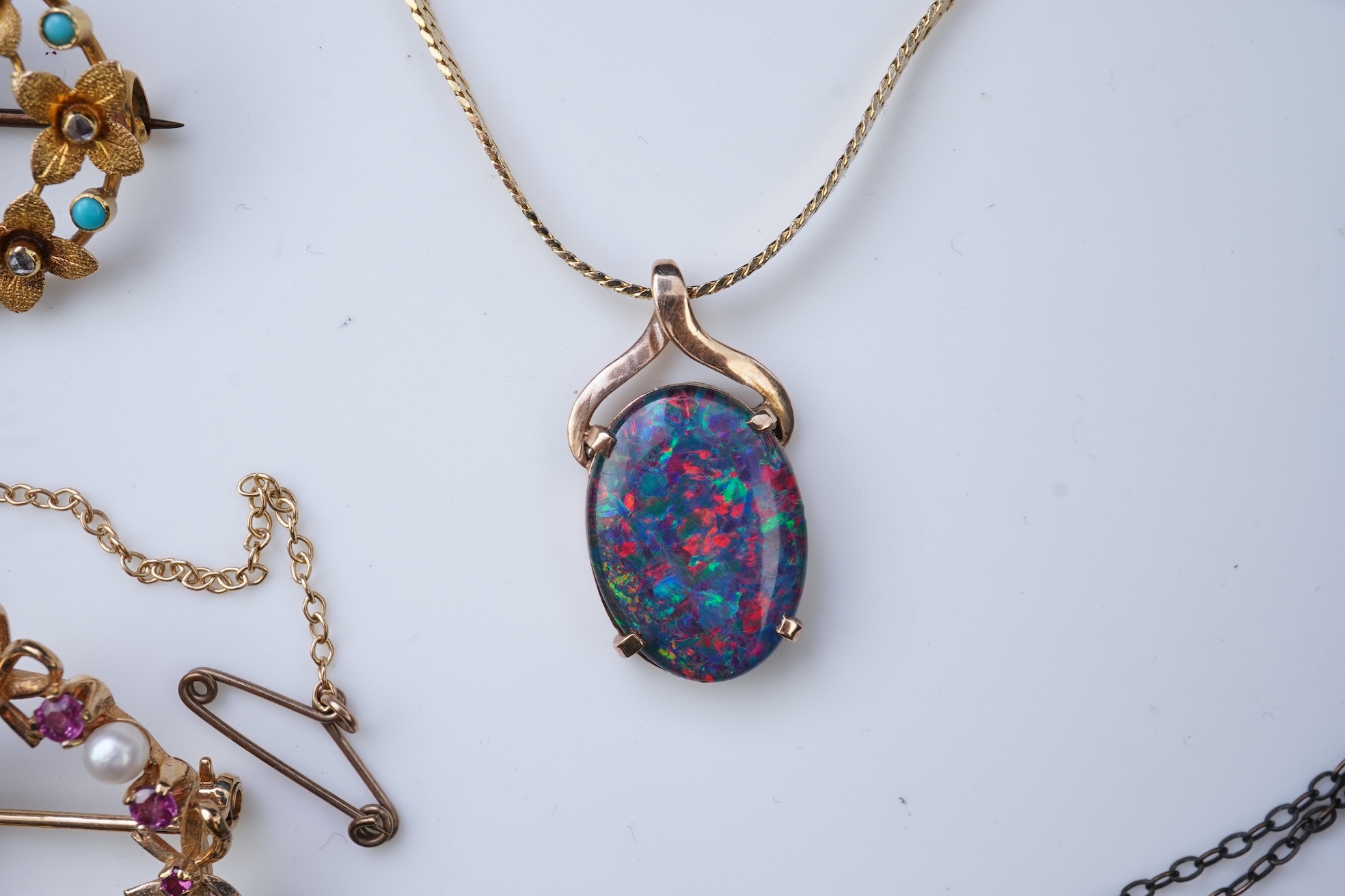 A large collection of jewels